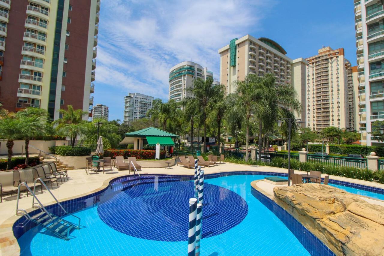 Barra Da Tijuca - 508 - De Frente Para Maravilhosa Piscina - Estacionamento Gratuito - Academia Comphania Atletica - Balsa Para Praia Gratis - Microondas - Geladeira Grande - Recepcao 24Horas - Wi-Fi - Com Pia ริโอเดจาเนโร ภายนอก รูปภาพ