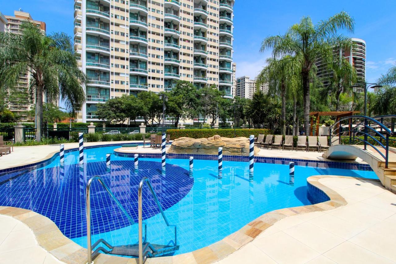 Barra Da Tijuca - 508 - De Frente Para Maravilhosa Piscina - Estacionamento Gratuito - Academia Comphania Atletica - Balsa Para Praia Gratis - Microondas - Geladeira Grande - Recepcao 24Horas - Wi-Fi - Com Pia ริโอเดจาเนโร ภายนอก รูปภาพ