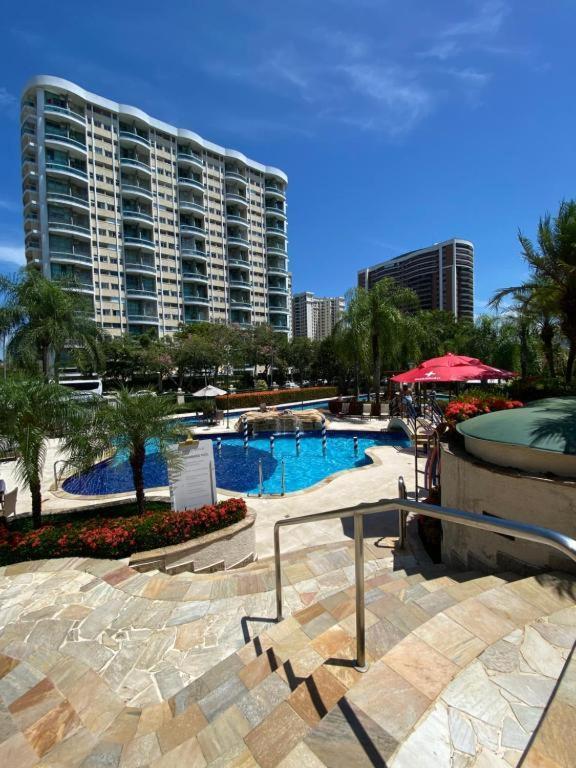 Barra Da Tijuca - 508 - De Frente Para Maravilhosa Piscina - Estacionamento Gratuito - Academia Comphania Atletica - Balsa Para Praia Gratis - Microondas - Geladeira Grande - Recepcao 24Horas - Wi-Fi - Com Pia ริโอเดจาเนโร ภายนอก รูปภาพ